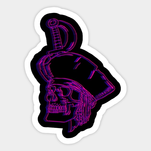 Cyberpunk Pirates Sticker by roeswan